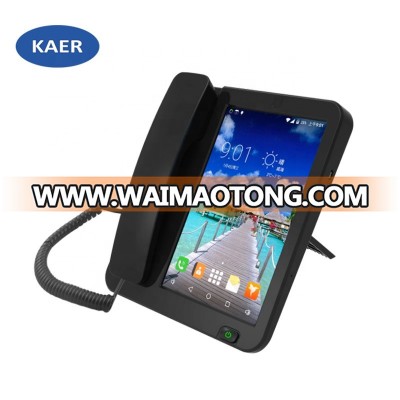 SIM Card Support Android Desktop Phone LTE 4G Touch Screen GSM Fixed Wireless Phone With Caerma